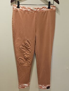 Barbie X Ugly Duckling Pink Leggings with Camouflage Trim